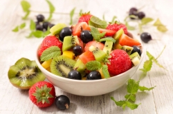 Šalát s bazovým sirupom  